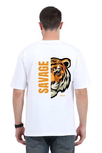 Savage Tiger Oversized Tshirt- Premium 240 Gsm Oversized Tshirt Men,oversized tshirt,oversized tshirt for men,black tshirt,white tshirt,plain tshirt,tshirt for men,mens t shirts,best t shirts for men,t shirt,plain white t shirt,best white t shirts for men,best plain t shirts for men,heavyweight oversized t shirt,plain tshirt for men,plain tshirt,basic tshirt,red t shirt,branded shirts,high quality men's t shirts,round neck t shirt,black tee shirts,oversized tee shirts,cotton t shirt for men