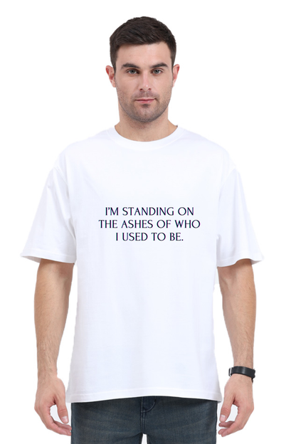 I'm standing on the ashes over sized t shirt men | Rebel Looks,oversized t shirt men,male oversized t shirt,over sized t shirt,baggy t shirt,