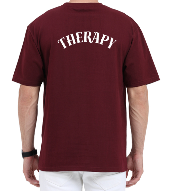 Therapy Tshirt Design- Premium 240 Gsm Oversized Tshirt For Men | Puff Print Tshirt Designs,  Buy oversized tshirt, oversized tshirt for men, loose t shirt styling, Available in multiple shirt colour, Trending tshirts designs, xl size shirt, xxxl t shirts,  tshirt design, Aesthetic Tshirt Designs, backprint t shirts, Red Tshirt