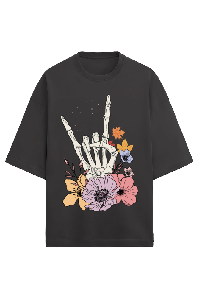 Skeleton's Serenade Oversized T shirt Men | Rebel Looks