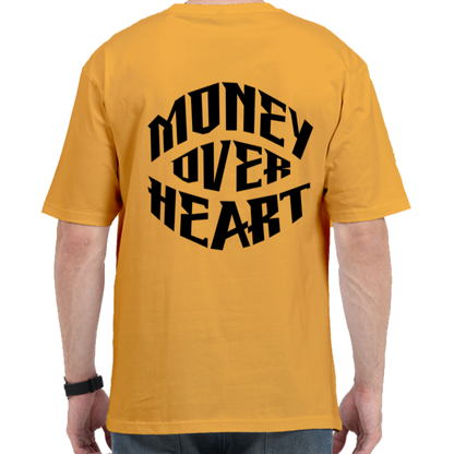 Money Over Heart Tshirt Designs | Premium 240 Gsm Oversized Tshirt | Rebel Looks,tshirt designs,oversized tshirt,rebel looks,luxury,