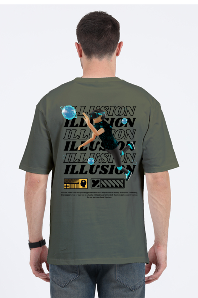 illusion Premium oversized t shirt men | Rebel Looks