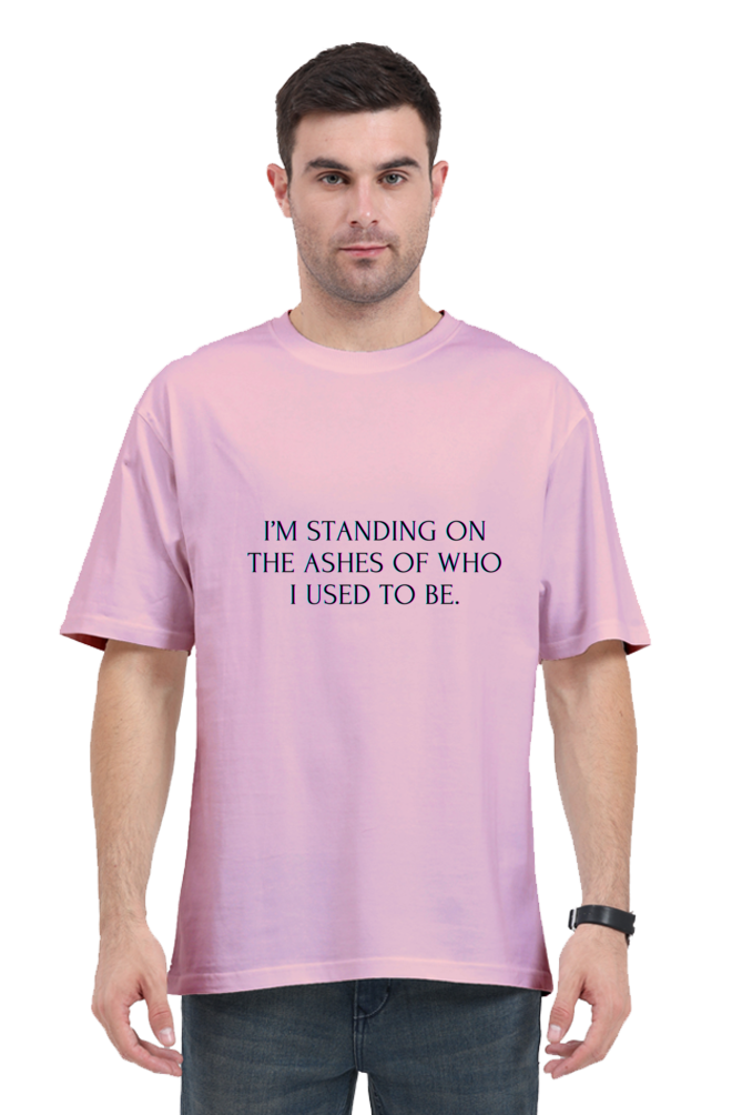 I'm standing on the ashes over sized t shirt men | Rebel Looks,oversized t shirt men,male oversized t shirt,over sized t shirt,baggy t shirt,