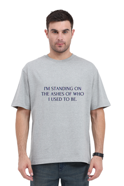 I'm standing on the ashes over sized t shirt men | Rebel Looks,oversized t shirt men,male oversized t shirt,over sized t shirt,baggy t shirt,