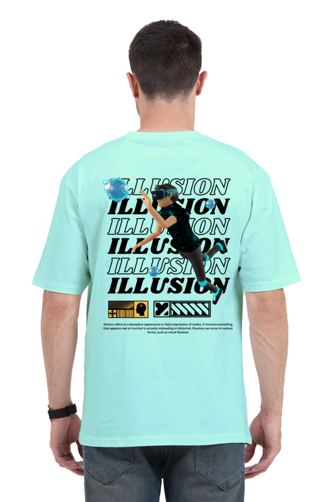 illusion Premium oversized t shirt men | Rebel Looks