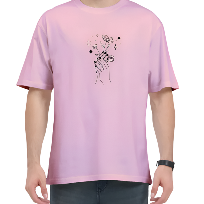 Hand of Harmony Rebel Looks,pink tshirt