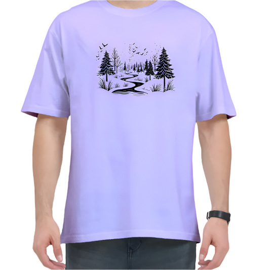 Snowy Tree Aesthetic Tshirt Designs