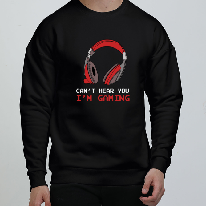 Can't Hear You I Am Gaming Sweatshirts | 400 Gsm Premium Oversized Sweatshirt | Rebel Looks. Sweatshirt,Sweatshirts, Oversized sweatshirt, cool hoodie designs,rebellooks, rebel looks,Rebel Looks, Luxury goods, Luxuryclothes.