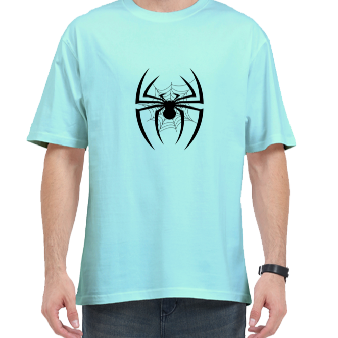 pider Puff Print Tshirt Designs | Premium 240 Gsm Oversized Tshirt | Rebel Looks. tshirt designs,  oversized tshirt, oversized tshirt for men, loose t shirt styling, shirt colour, tshirts designs, xl size shirt, xxxl t shirts,  tshirt design,Rebel Looks, mint tshirt, oversized tshirt